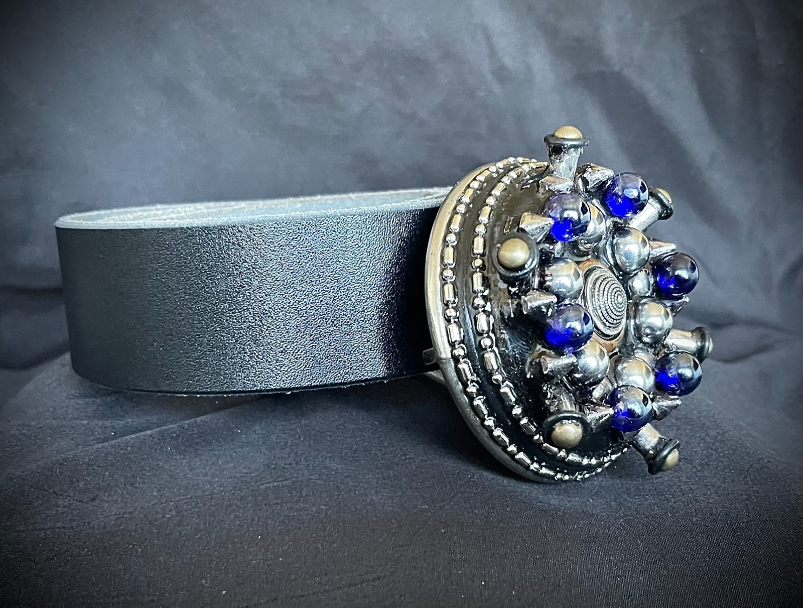 “Orbital Pressure” New OOAK Industrial Belt Buckle Blue Steel Darren McNeese