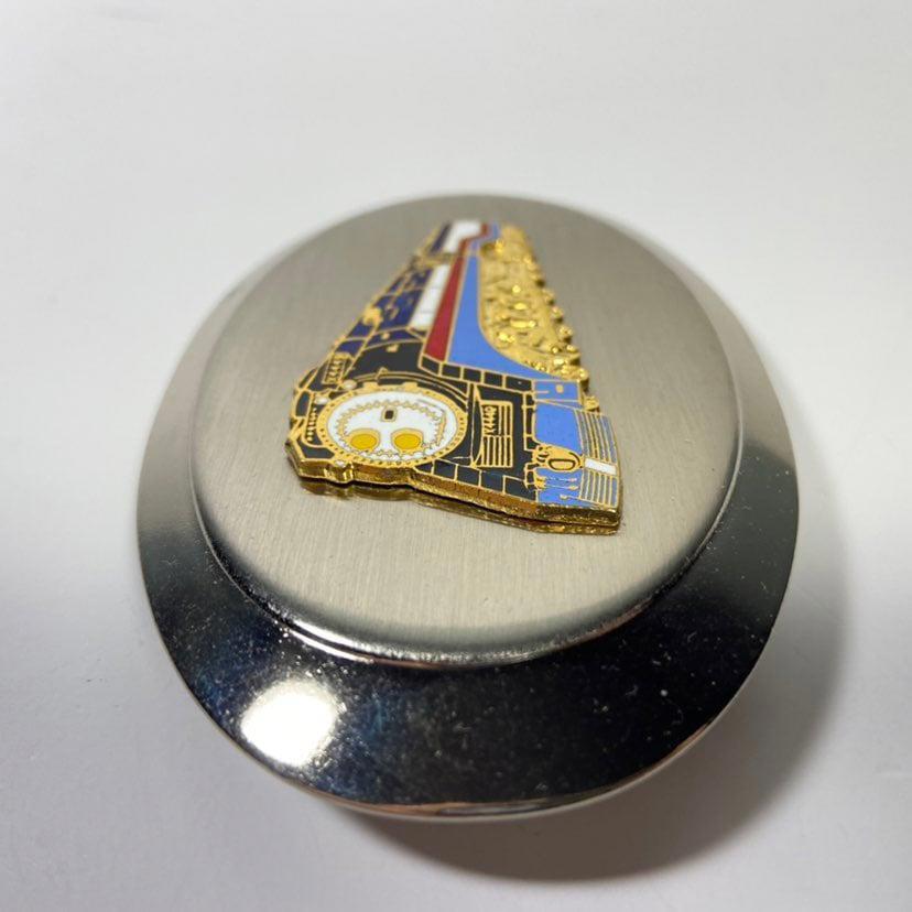 3.5&Prime; x 2.5&Prime; Vintage Train Locomotive Railroad Belt Buckle