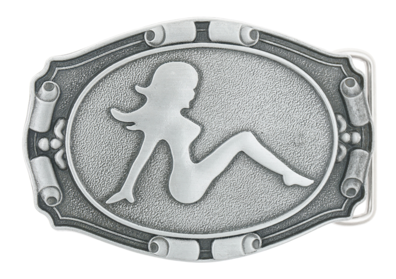 Mud Flap Girl Trucker Metal Belt Buckle
