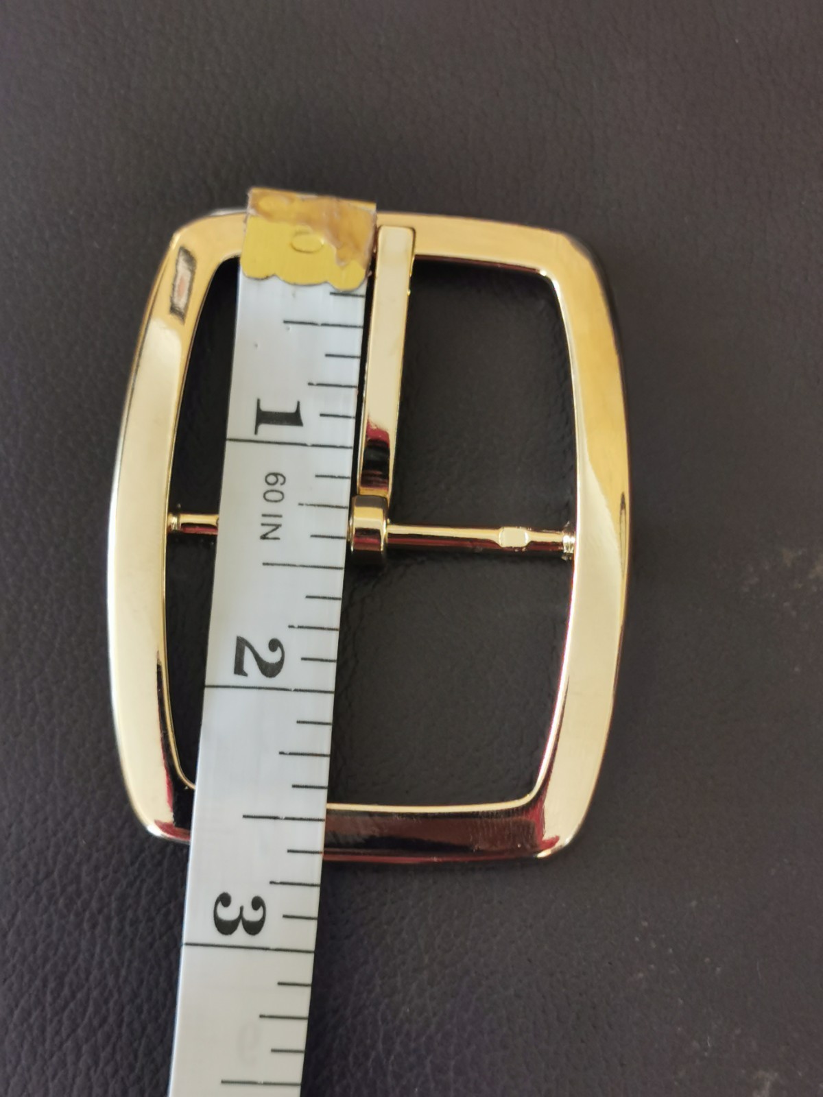 BELT BUCKLES 10993 2.5&Prime;X2&Prime; Gold Plated Made in Italy