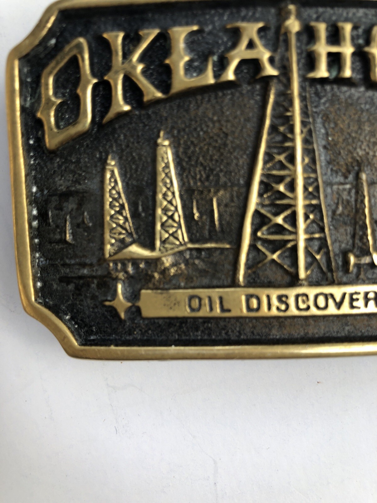 Registered Historical Collection Oklahoma Oil Discovery Belt Buckle AC-A8859