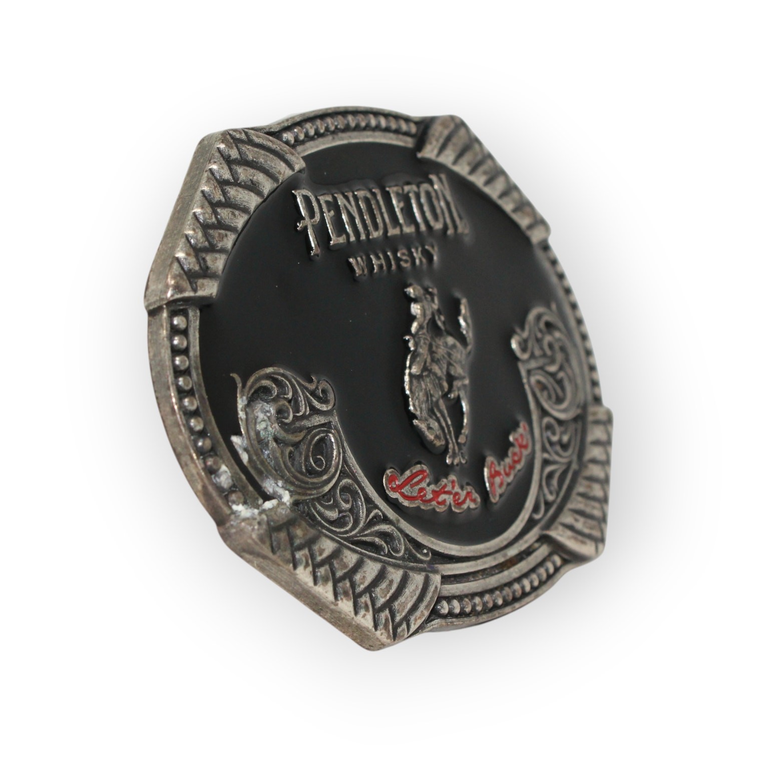 Montana Silversmiths 2020 Pendleton Whisky Rodeo BeltBuckle Let&rsquo;erBuck FreeShip