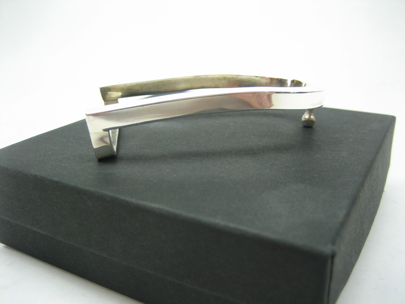 STERLING SILVER 925 SOLID SUZY BUCKLE.WITH GENUINE LIZARD 1.5&Prime; BELT MADE IN USA