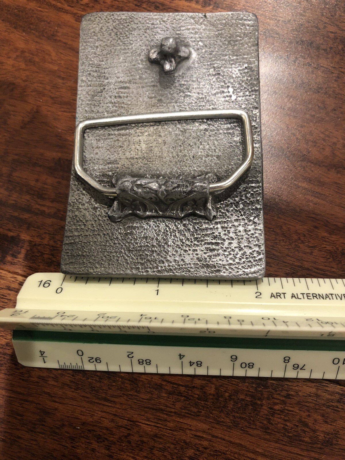 Vtg Country Jack Daniels Sour Whiskey Mash 1904 Belt Buckle Green Enameled
