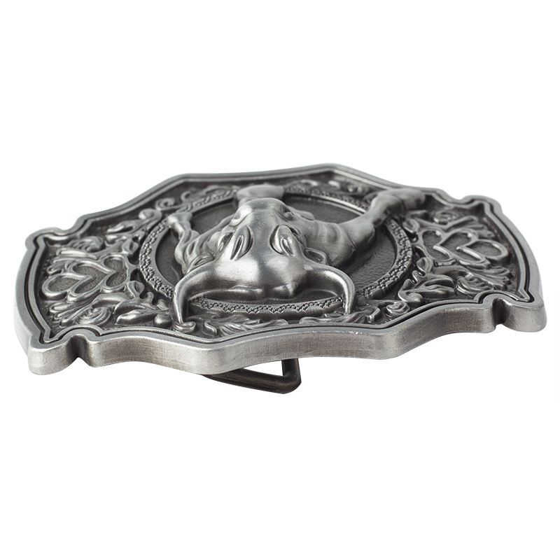Cartoon Bull Buckle-Handmade Belt Buckles Leather Belts Accessories DIY Waistban