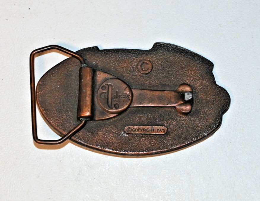 Vintage 1975 Adezy Denver Rocky Mountain High Colorado Belt Buckle (D4)