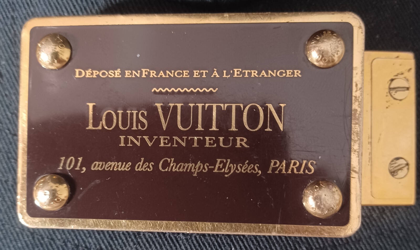 LOUIS VUITTON INVENTEUR BELT BUCKLE