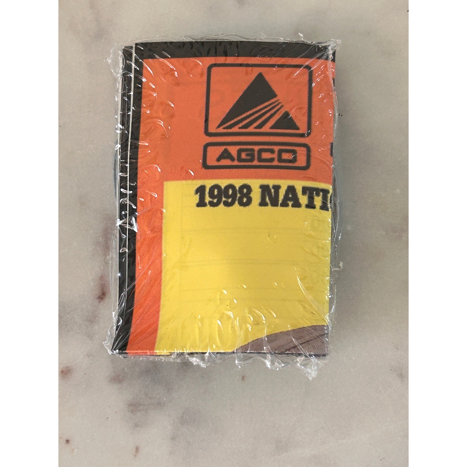 New in Package Vintage 1998 Hesston National Finals Rodeo NFR Belt Buckle AGCO