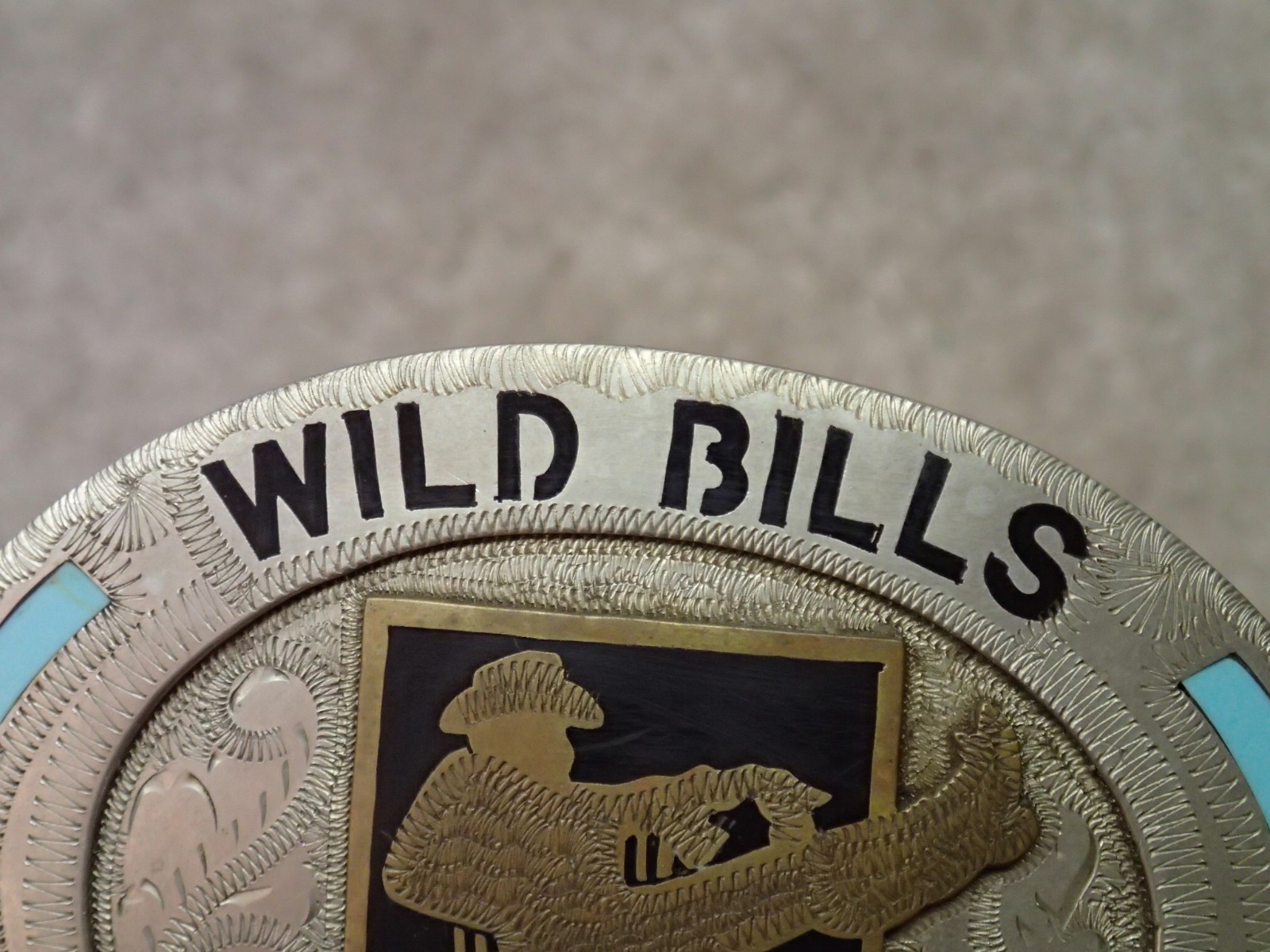 Johnson & Held Vintage Wild Bills Belt Buckle Handcrafted Denver CO