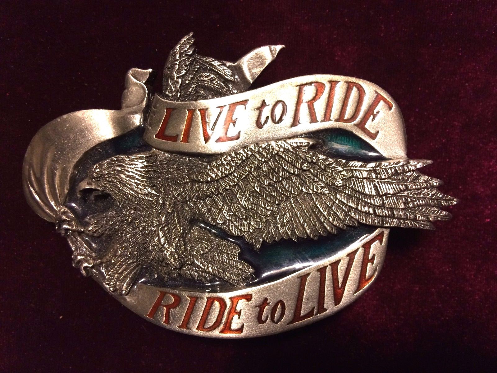 Live to Ride – Ride to Live Eagle Belt Buckle – Was $11.49, Now $9.99