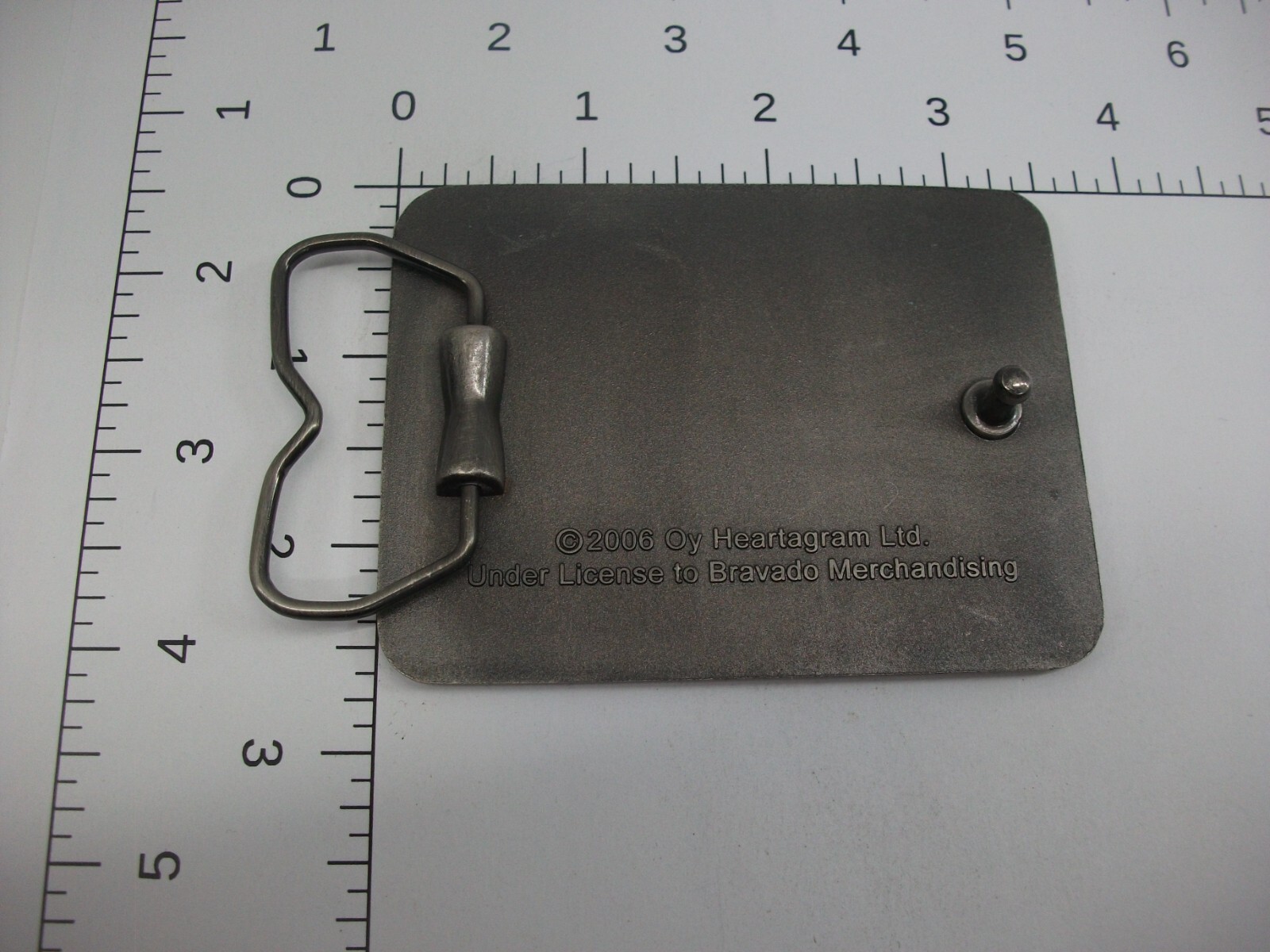 HIM Love Metal Black Belt Buckle 3.5&Prime; x 2.5&Prime; Fits 1.75&Prime; Belt