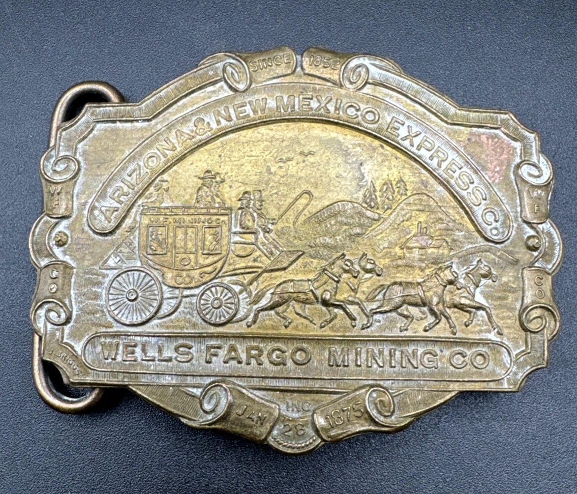 Montauk Silver Company Belt Buckle Arizona New Mexico Express Co