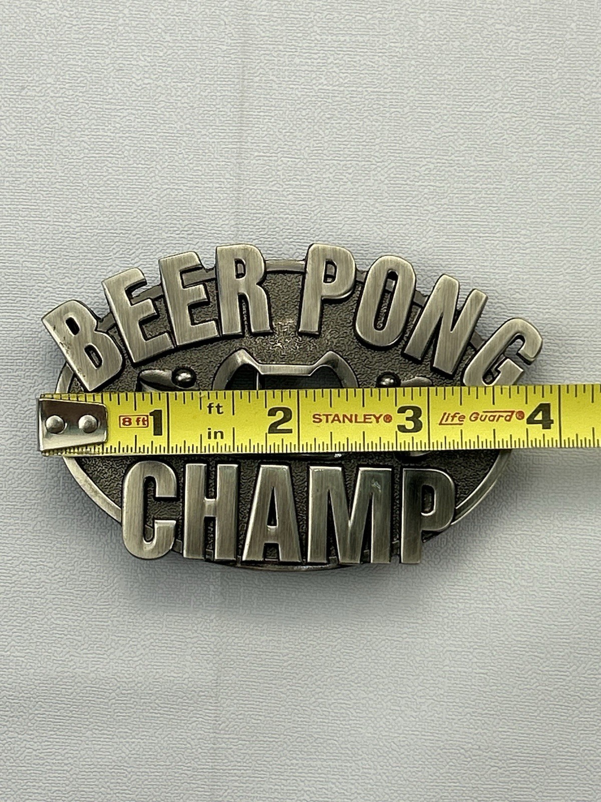 Beer Pong Champ Belt Buckle Bottle Opener Kalan Bar Party Novelty Fraternity