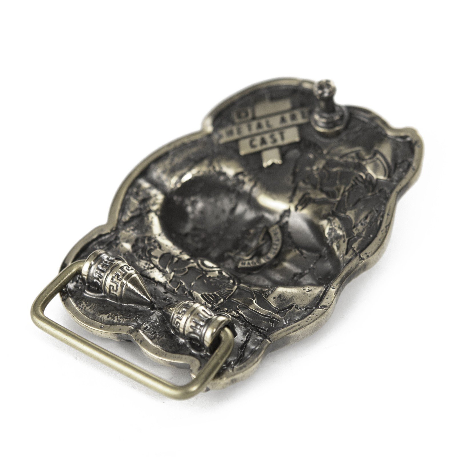 Spartan warrior german silver belt buckle, Military Ancient Greece, King Leonid