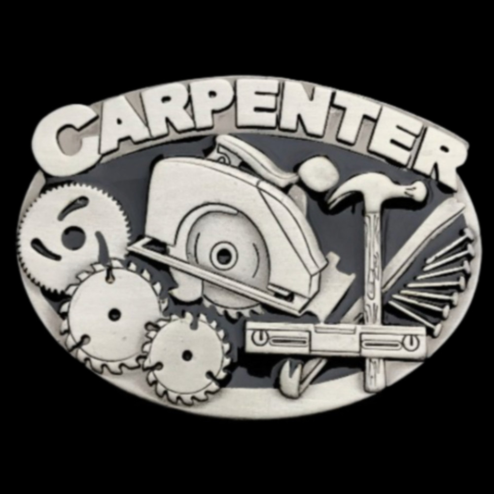 Carpenter Circular Handsaw Hammer Tool Quality Belt Buckles Boucle de Ceinture