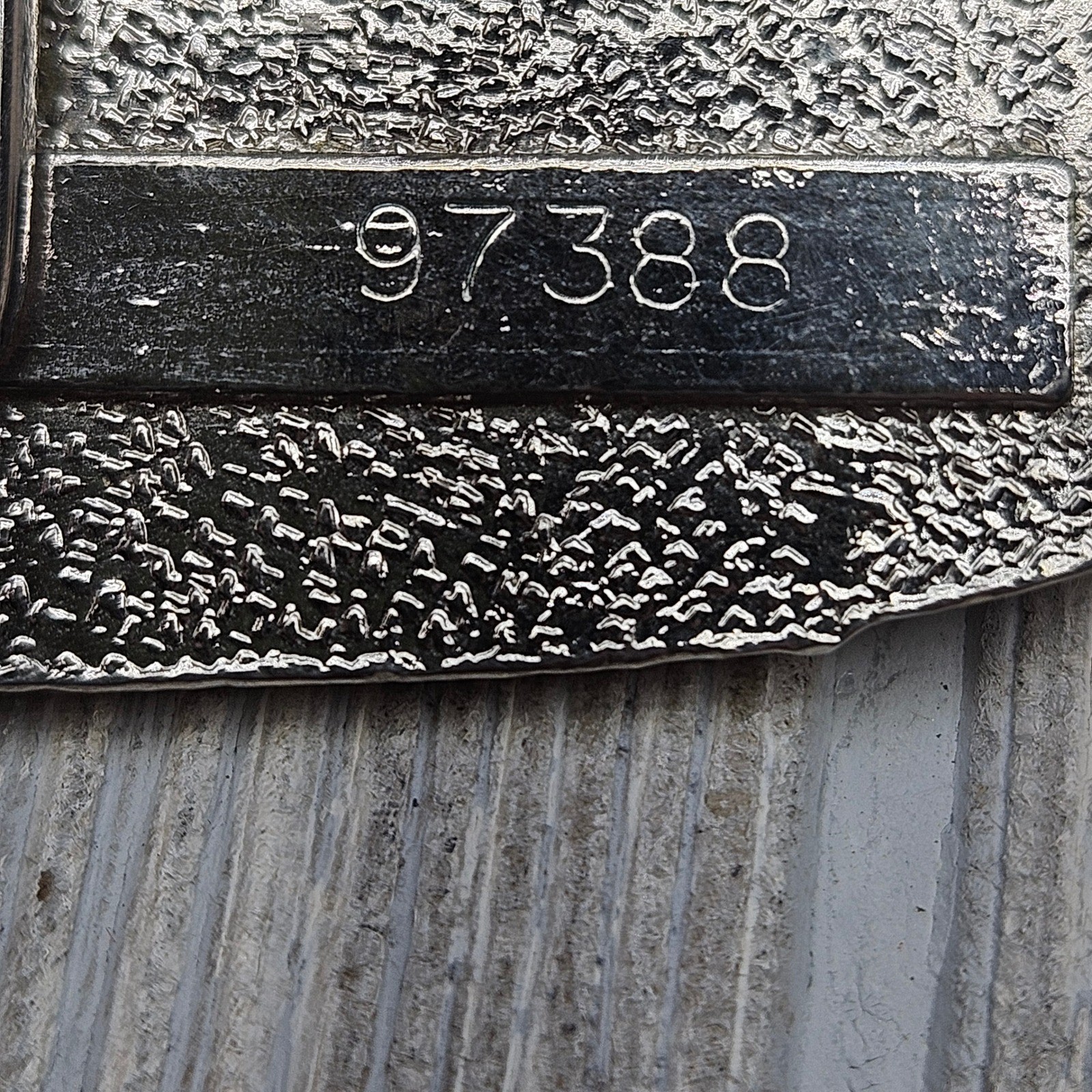 Vintage Two Tone Eagle Mountain Scene Belt Buckle Silver Gold Tone 97388