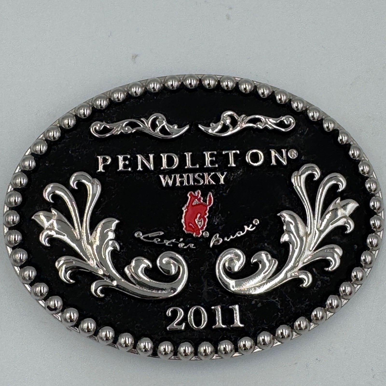 Montana Silversmiths Pendleton Whisky 2011 Let&rsquo;er Buck Western Belt Buckle