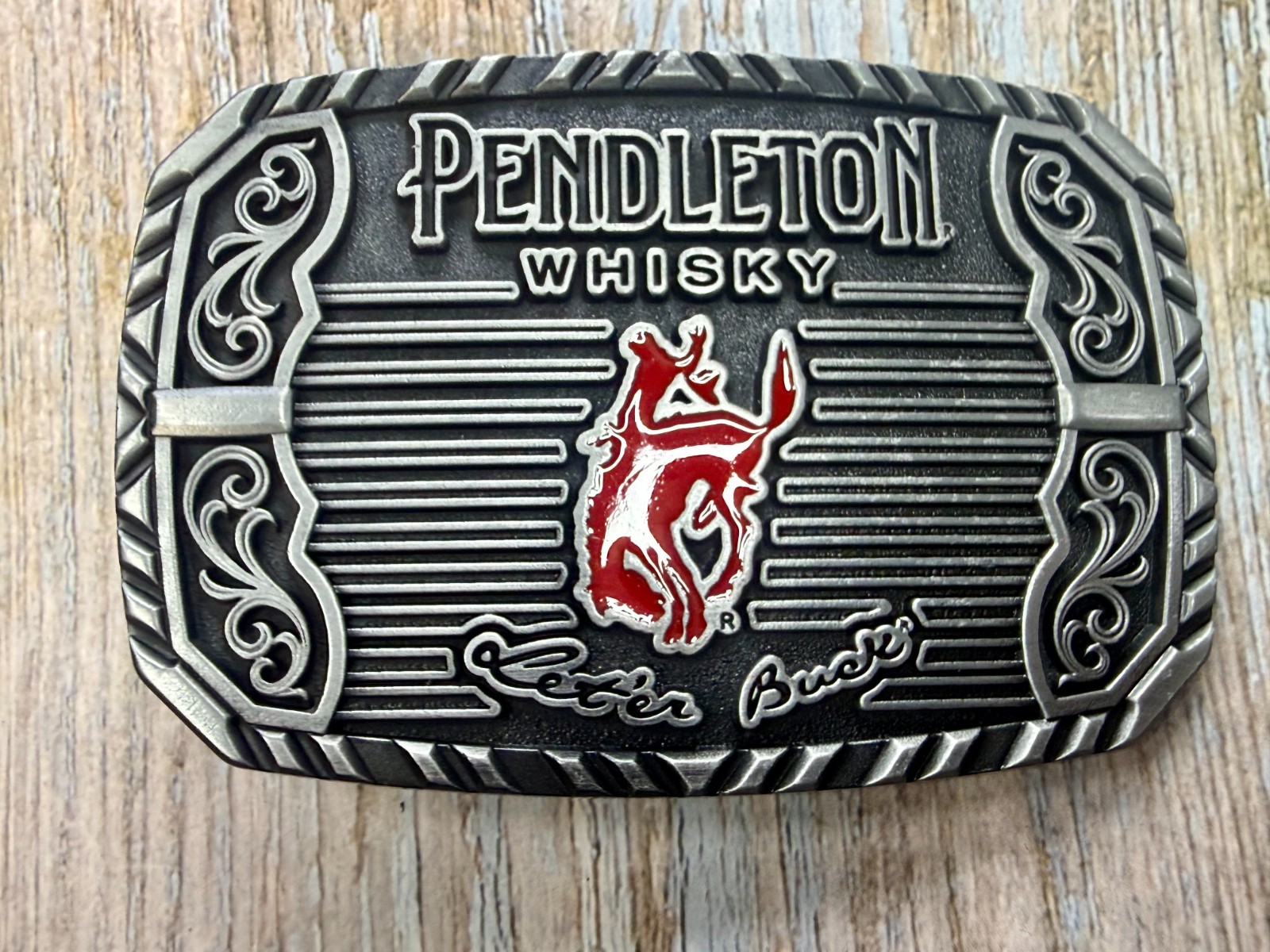2025 Pendleton Whiskey Let&rsquo;er Buck Rodeo Cowboy Montana Silversmiths Belt Buckle