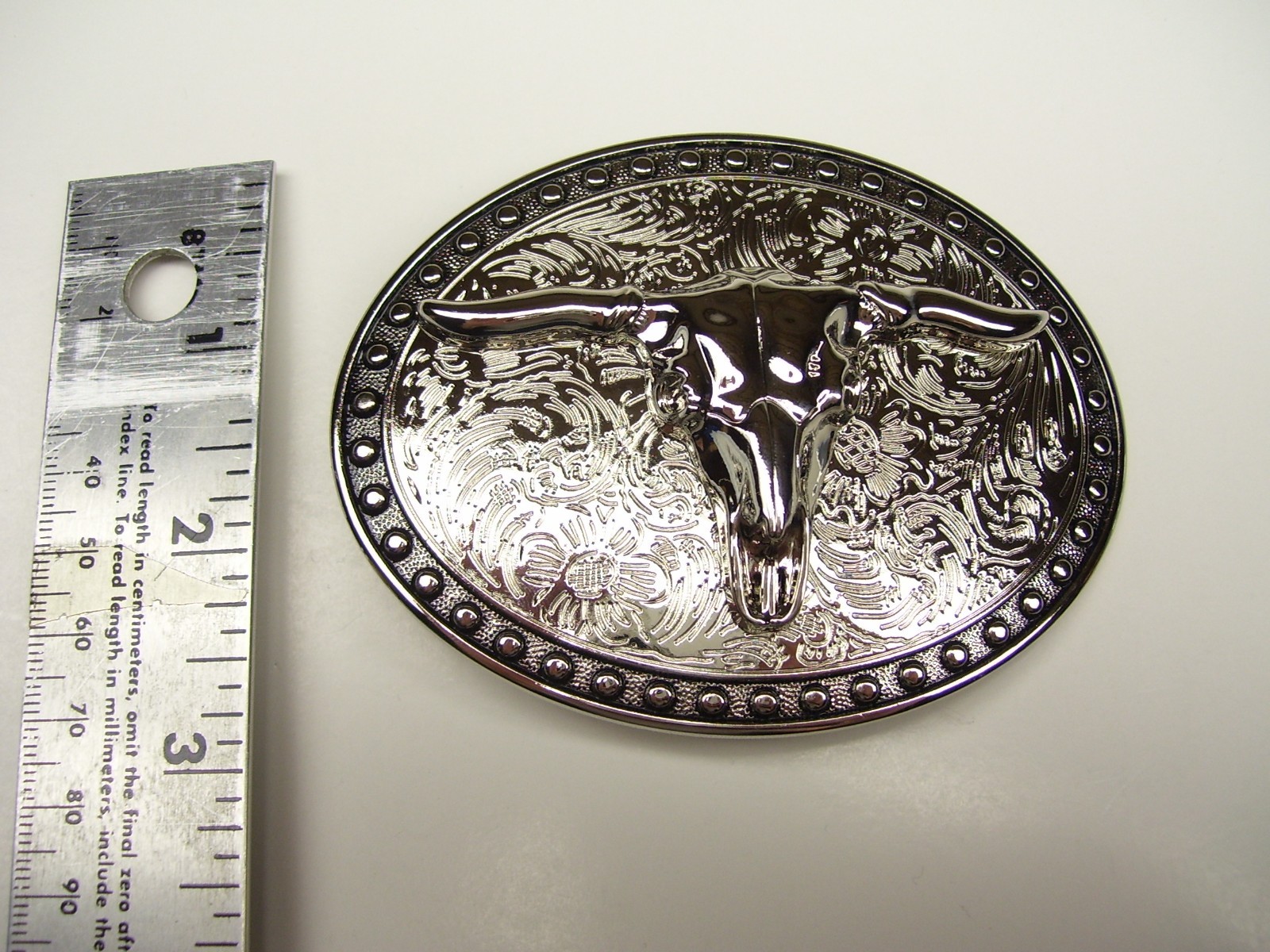 Belt Buckle Bull Cowboy Rodeo Western Steer Fits 1.5&Prime; belt width NEW