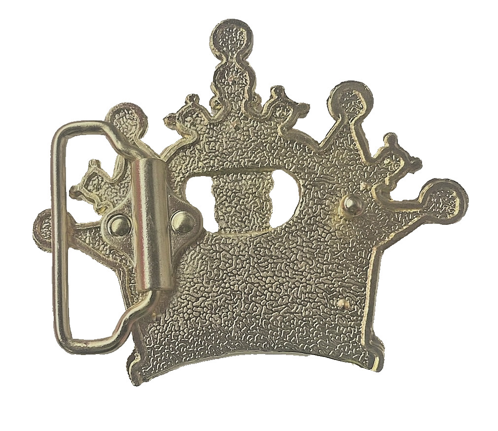 Papa Crown Belt Buckle New Men Women Fashion Bling Style Gold Rare Western Rodeo