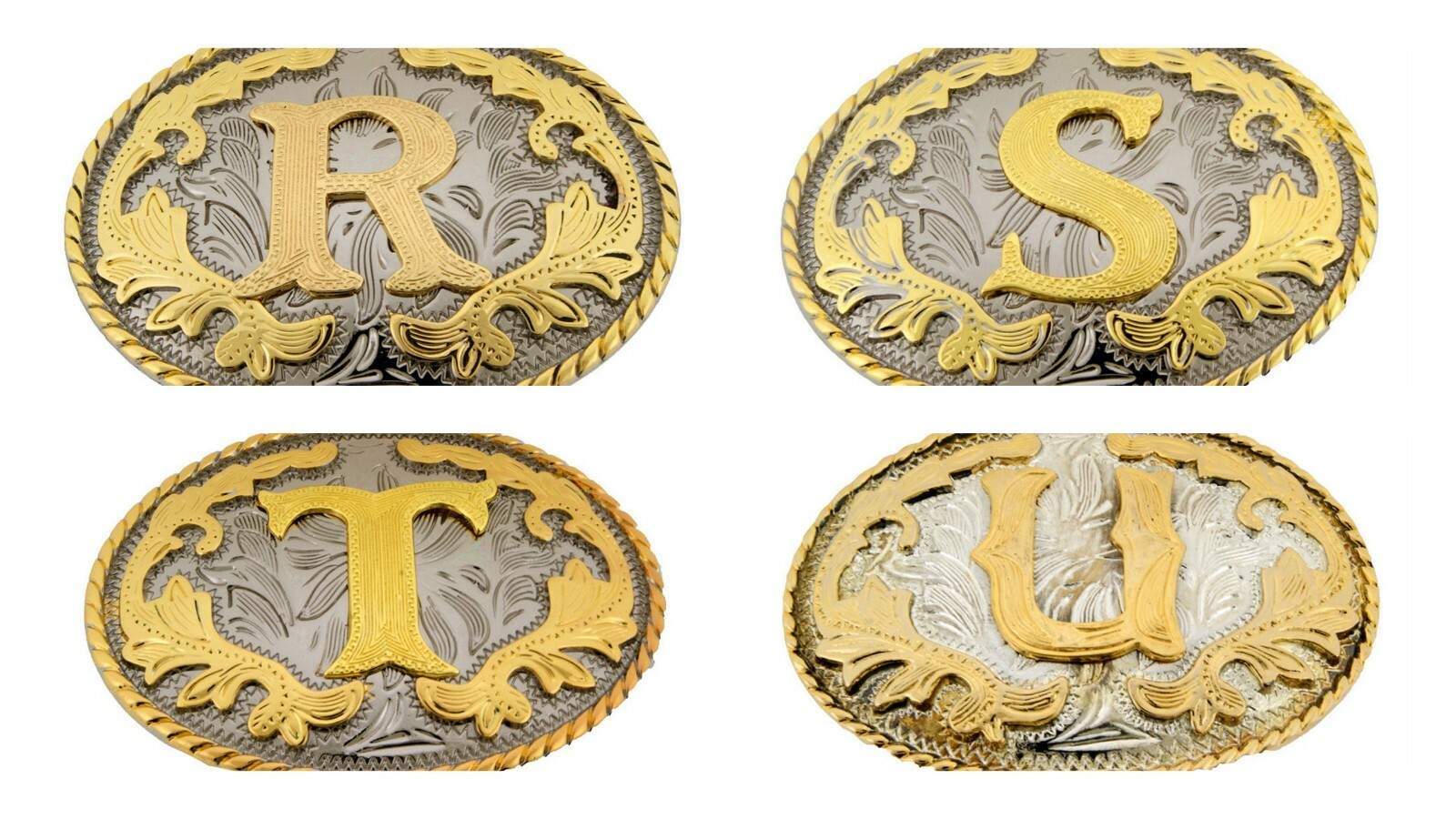 N E W A B C D G J K L M R S T Initial Letter Belt Buckle Men Women Western Rodeo