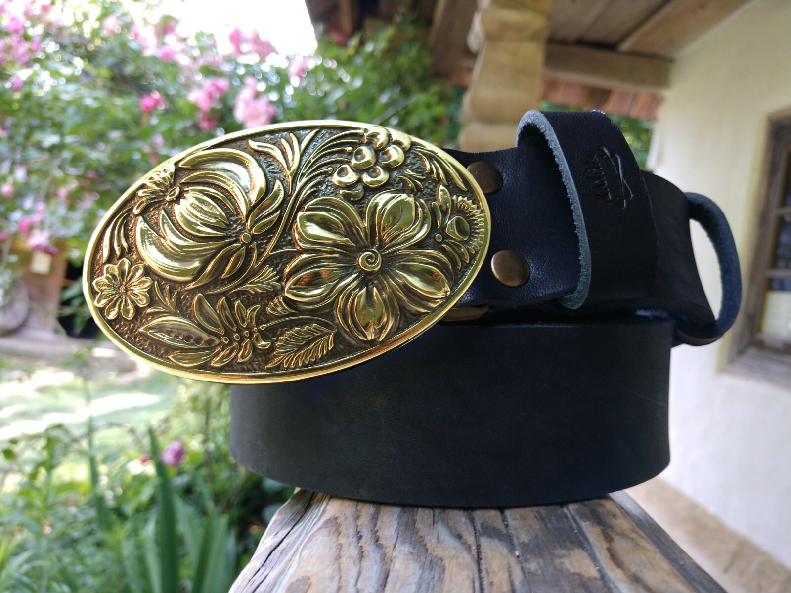 Belt buckle “Petrykivka””, Ornamental belt buckle, Ukrainian belt buckle