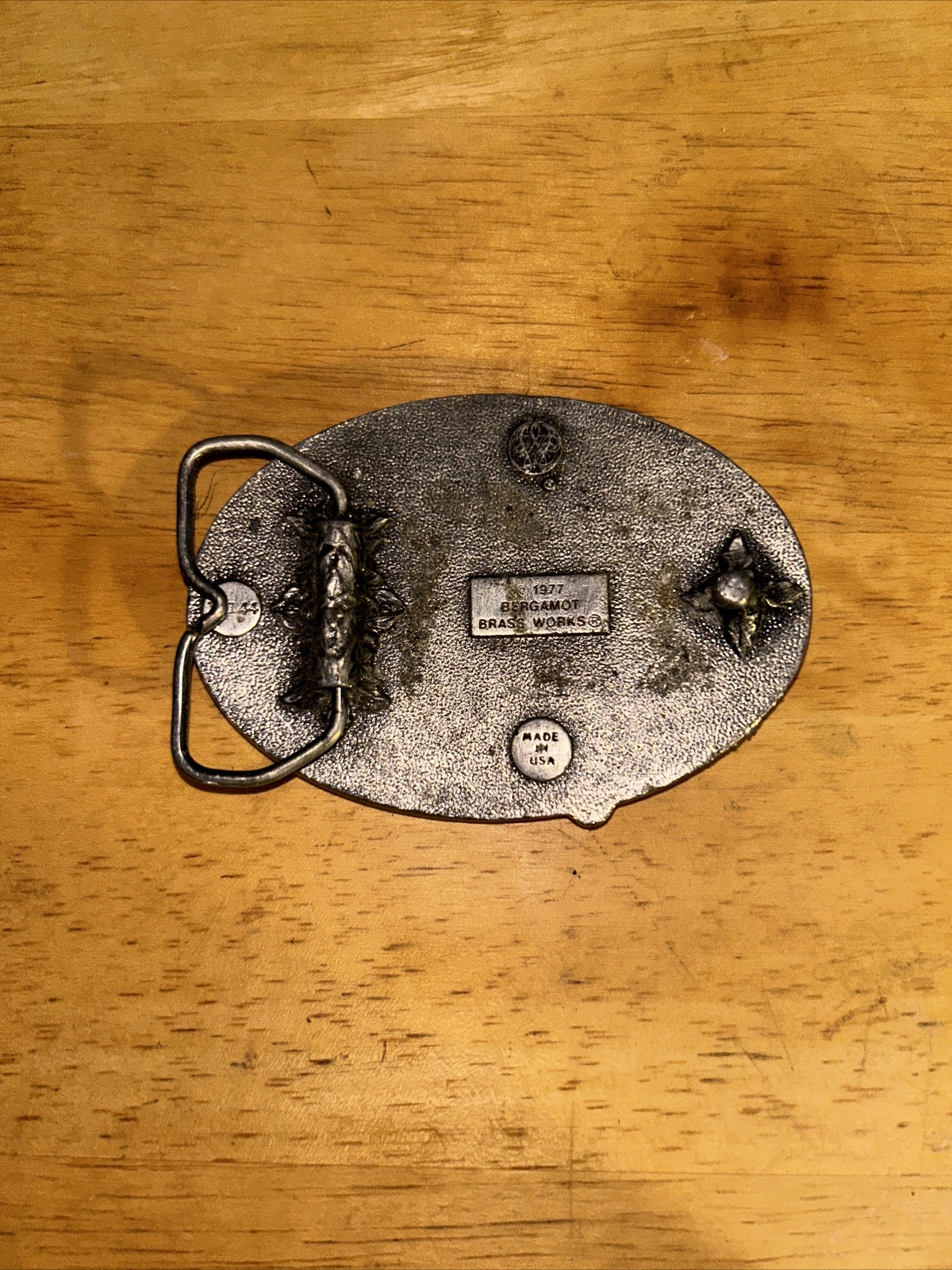 Pewter Belt Buckle: Bergamot Brass Works Presents « The Joy of Fishing »
