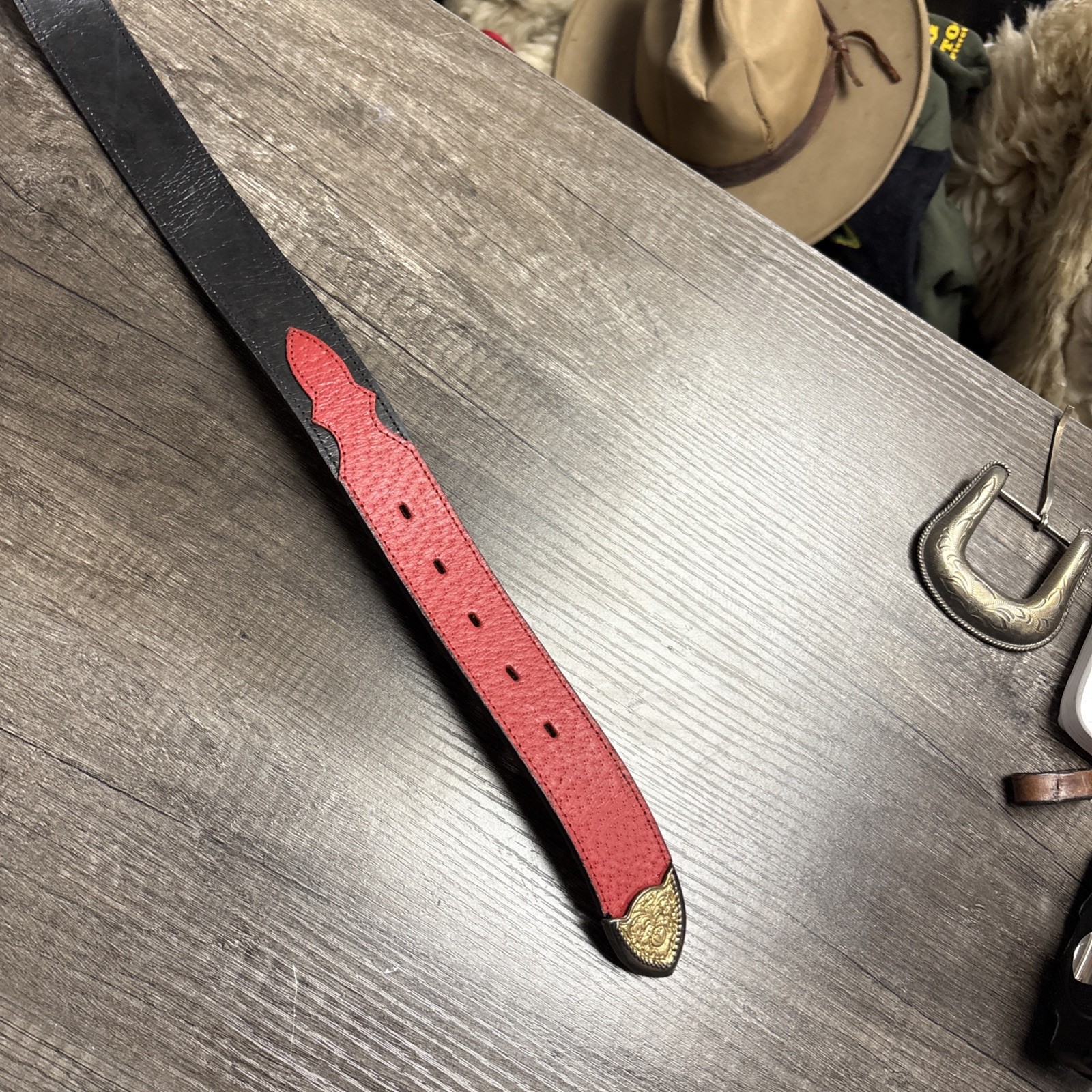 Vintage Hand Crafted Western Leather Champion Series Size 44