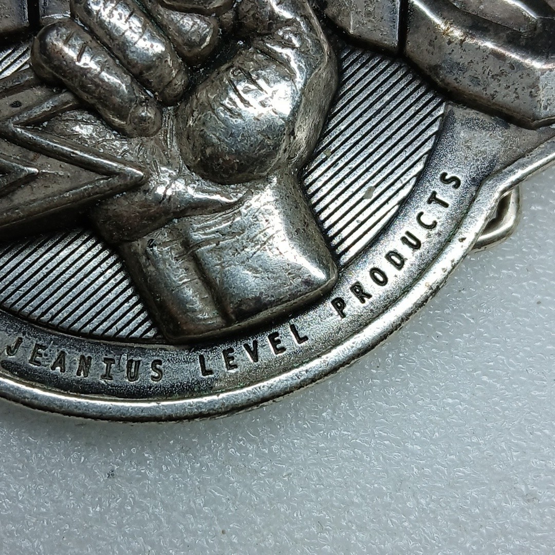 Belt Buckle Electric Bolt And Fist Akademiks Jeanius Major Voltage