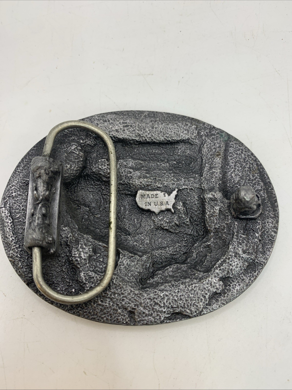 Bass Anglers Sportsman 1990s Society Belt Buckle Made in U.S.A. New No Box Rare