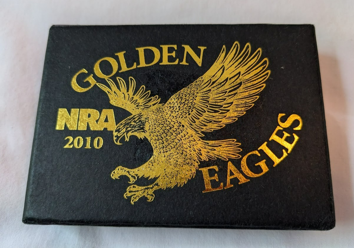 Limited Edition 2010 National Rifle Association (NRA) Golden Eagles Belt Buckle