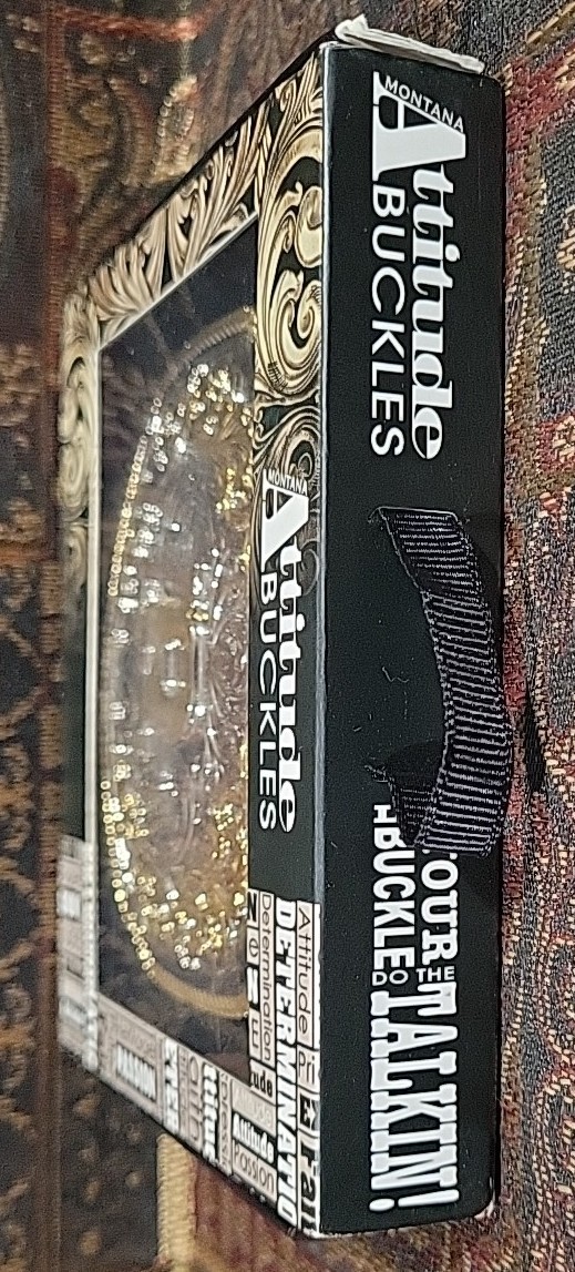 Montana Silversmiths Men&rsquo;s Letter « R » Attitude Belt Buckle Open Box