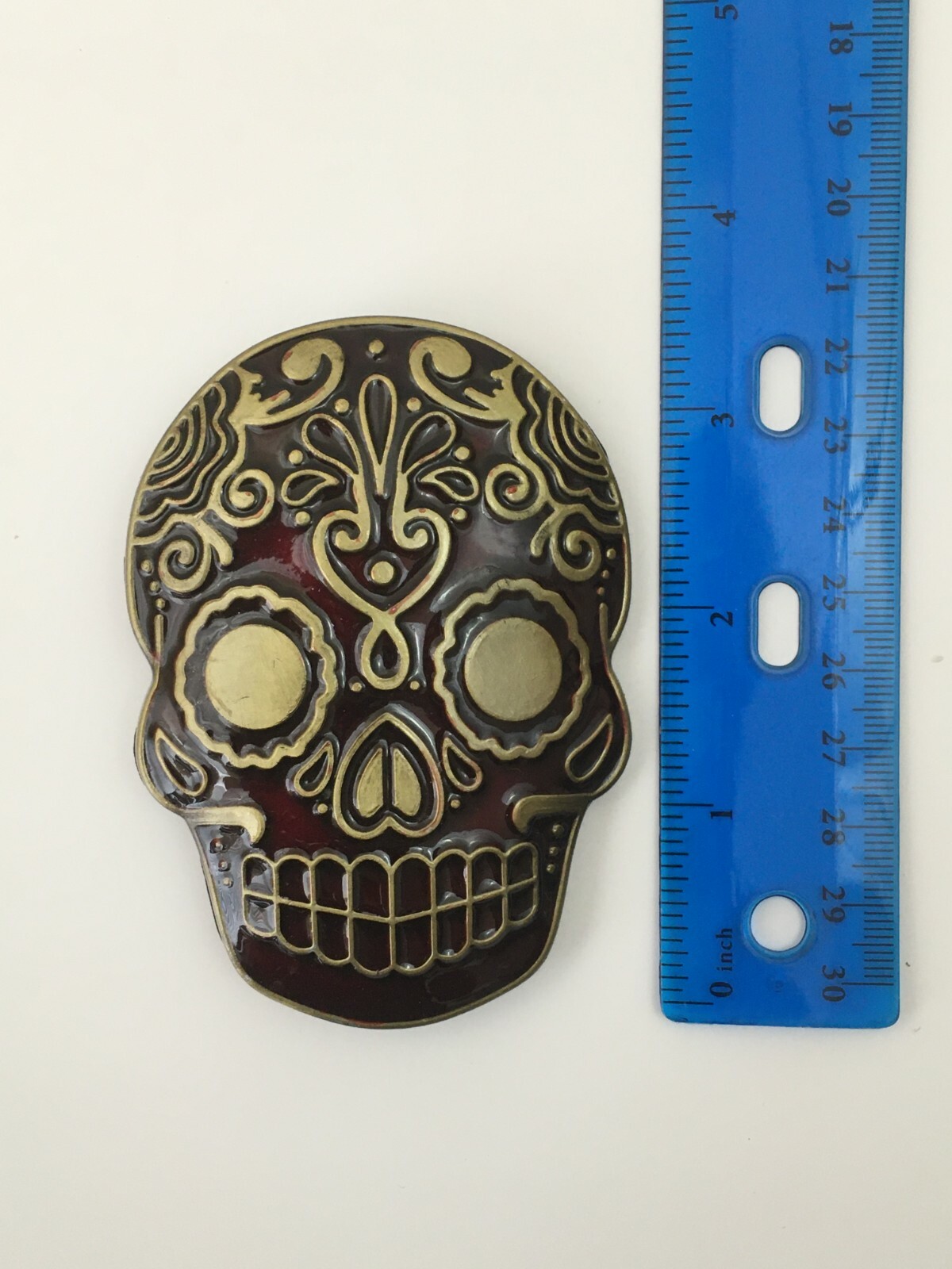 Day of the Dead Belt Buckle Skull Mexico Mexican Skulls Mayan Aztec Belt Buckles