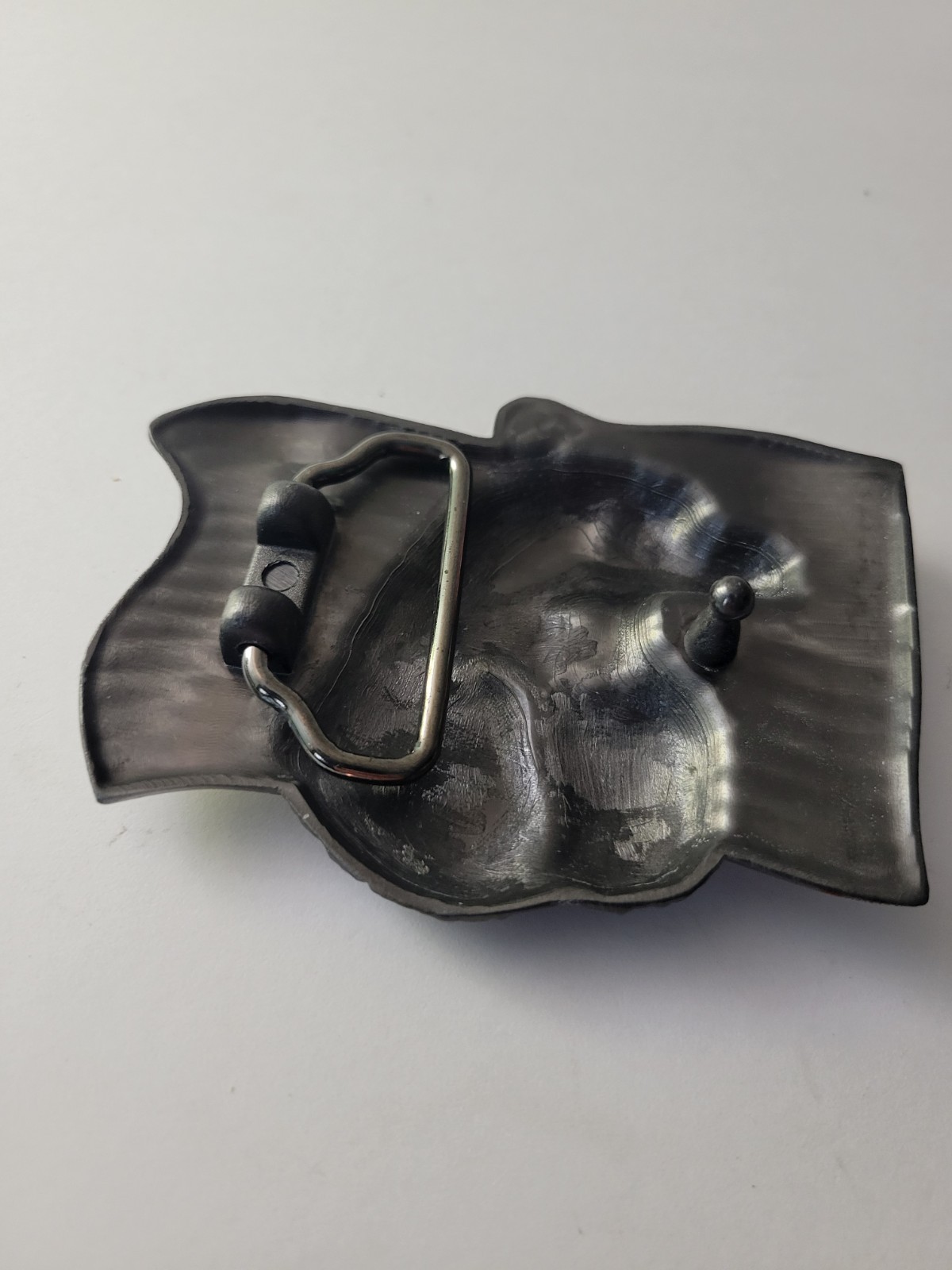 American Flag With Eagle Head Belt Buckle