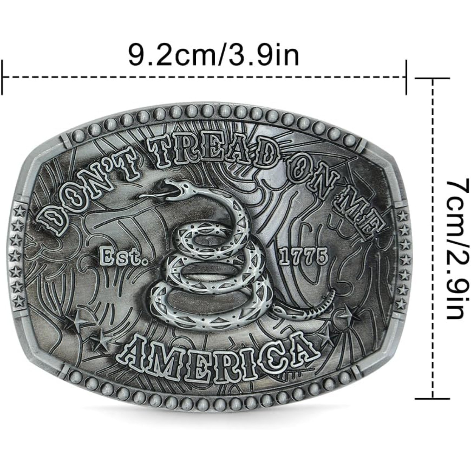 Western Belt Buckles for Men – American Flag Cowboy Belt Buckle for Men Women