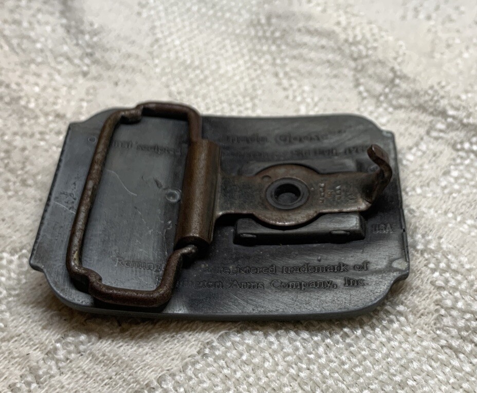 Remington Arms Co First in the Field Canadian Goose 1980 Belt Buckle Vintage