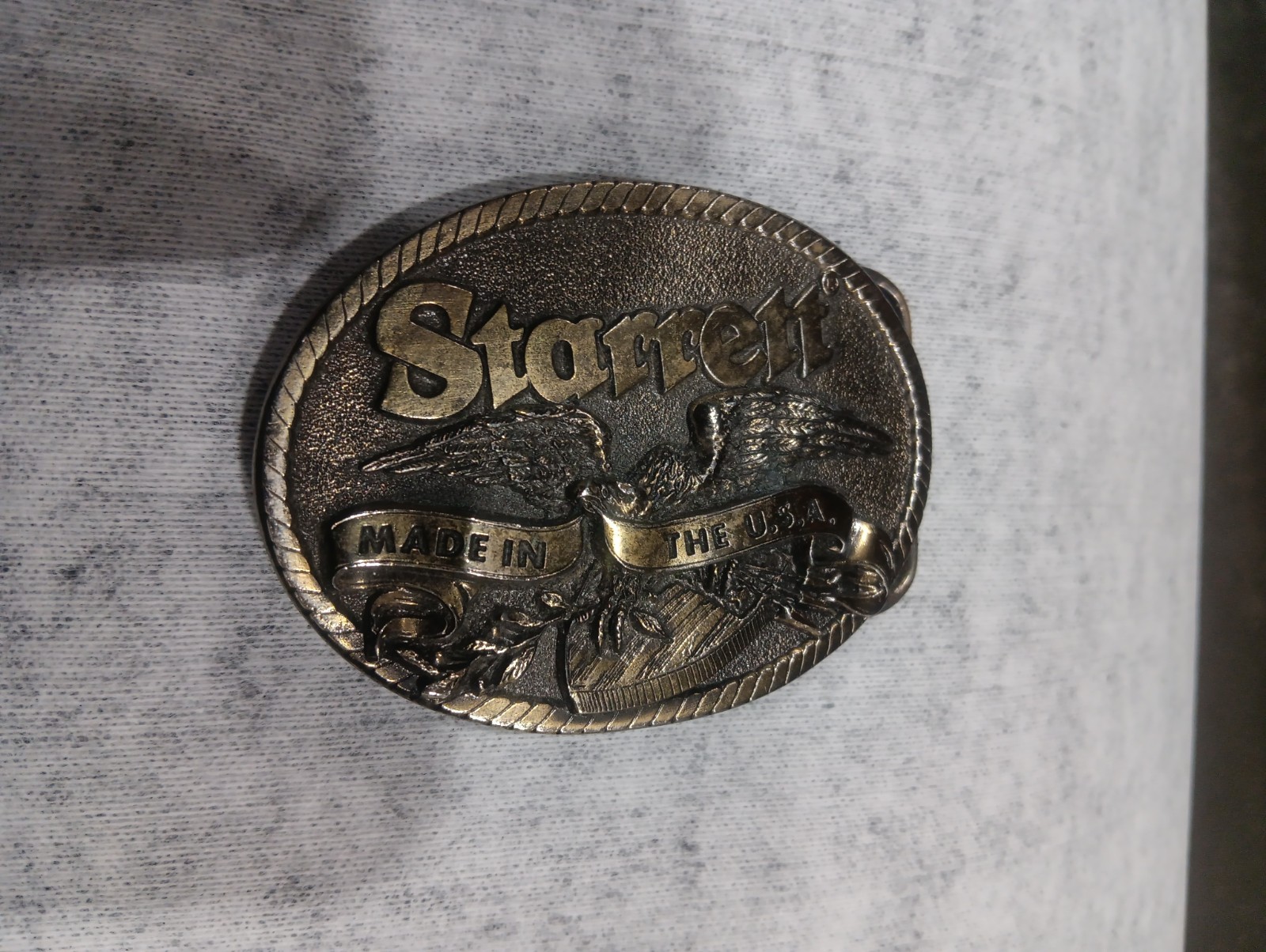 Starrett Belt Buckle Made in U.S.A. New Old Stock , Its Heavy And Sexy