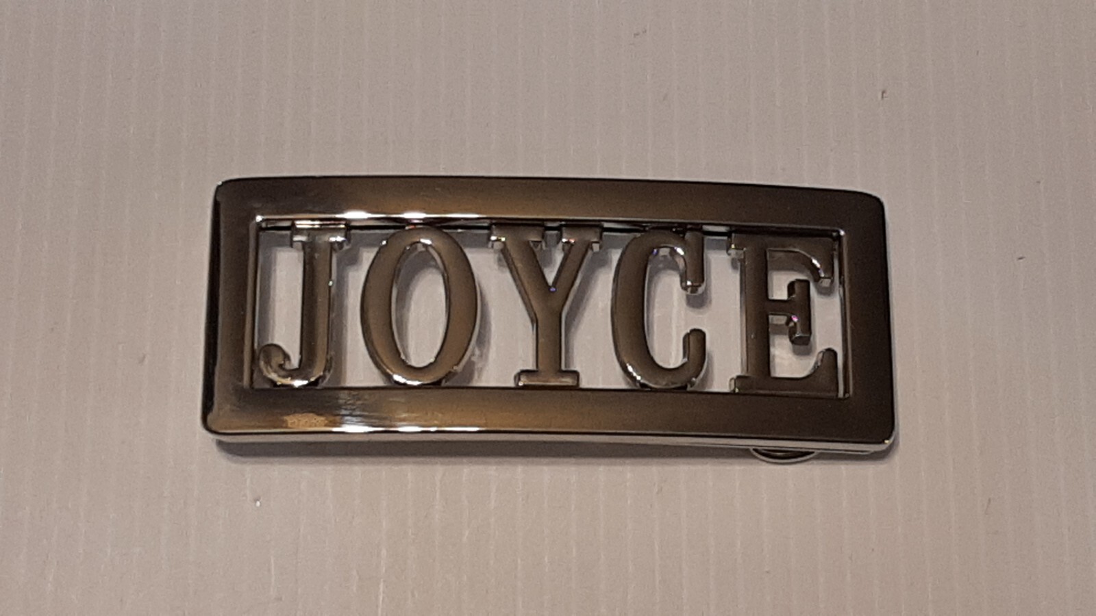 JOYCE Custom Personalized Name Belt Buckle -Put your name or word on Buckle