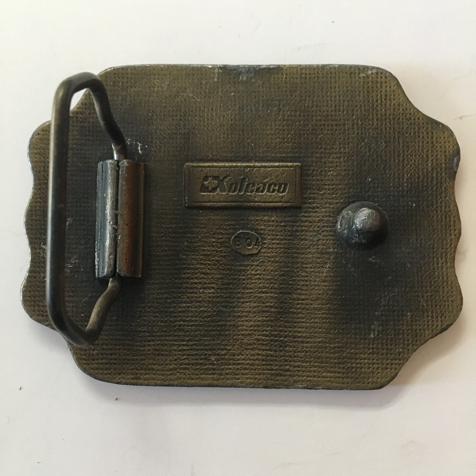 Vintage Enamel Color Southern Comfort Bronze Style Pants Belt Buckle Rare Cowboy