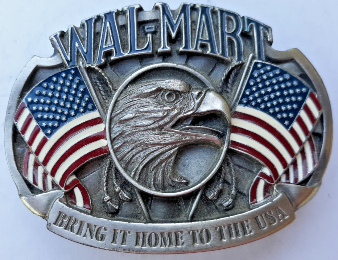 Wal-Mart transportation belt buckle Bring it Home to the USA great condition