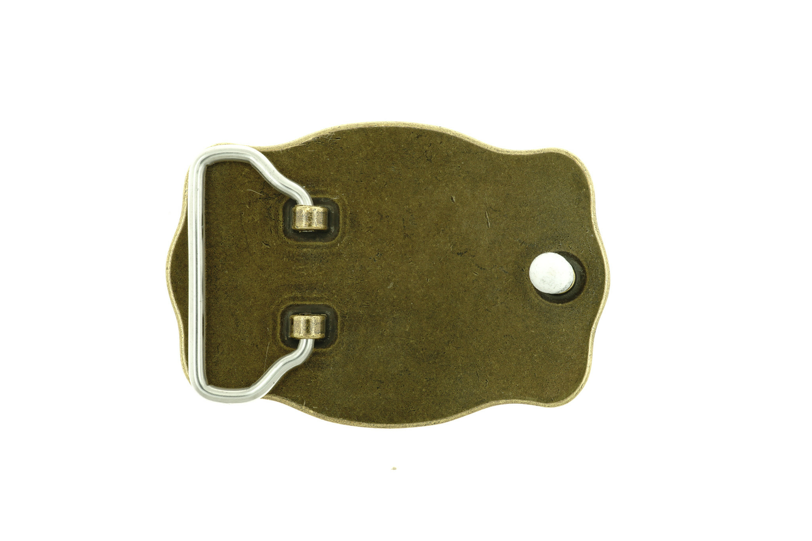 Western Bull Cowboy Cowgirl Solid Brass Metal Belt Buckle