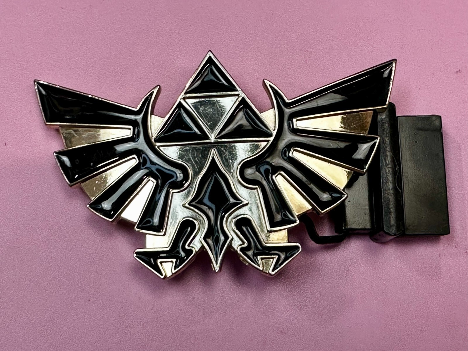 The Lengend Of Zelda Twilight Princess Triforce Logo Belt Buckle Tm2011 Nintendo