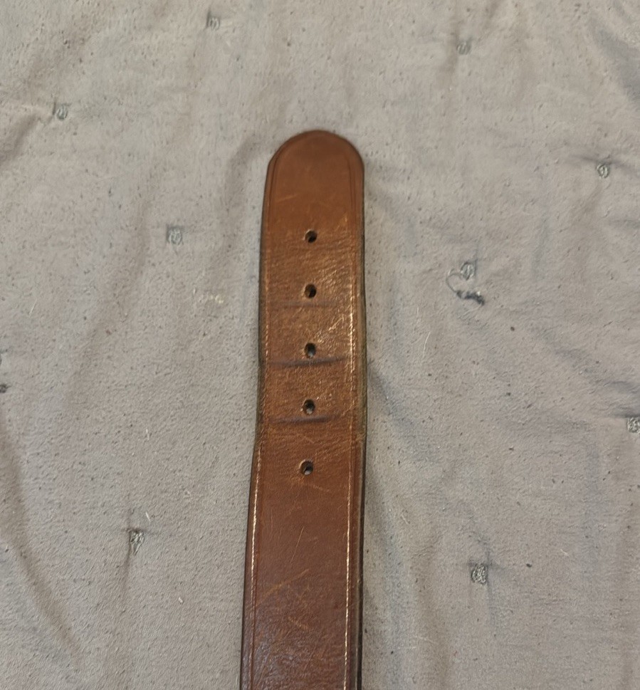 Cabela&rsquo;s Leather Buckle in Brown and Gold