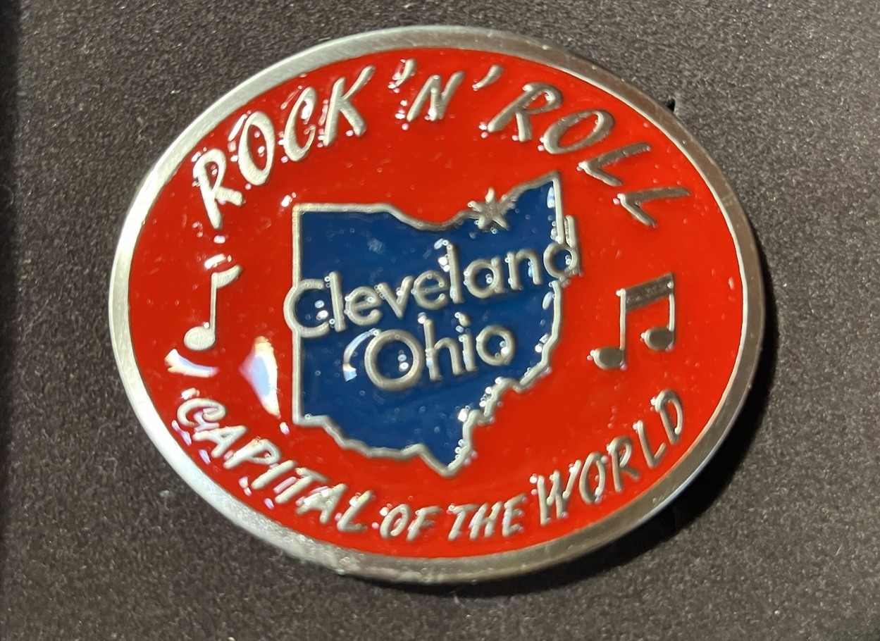 belt buckle – Rock n Roll Capital of the World – Cleveland Ohio – New In Box
