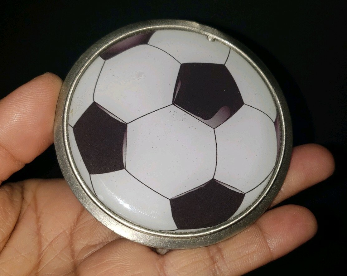MLS Major League Soccer Ball Pewter Belt Buckle by Great American Products – NWB