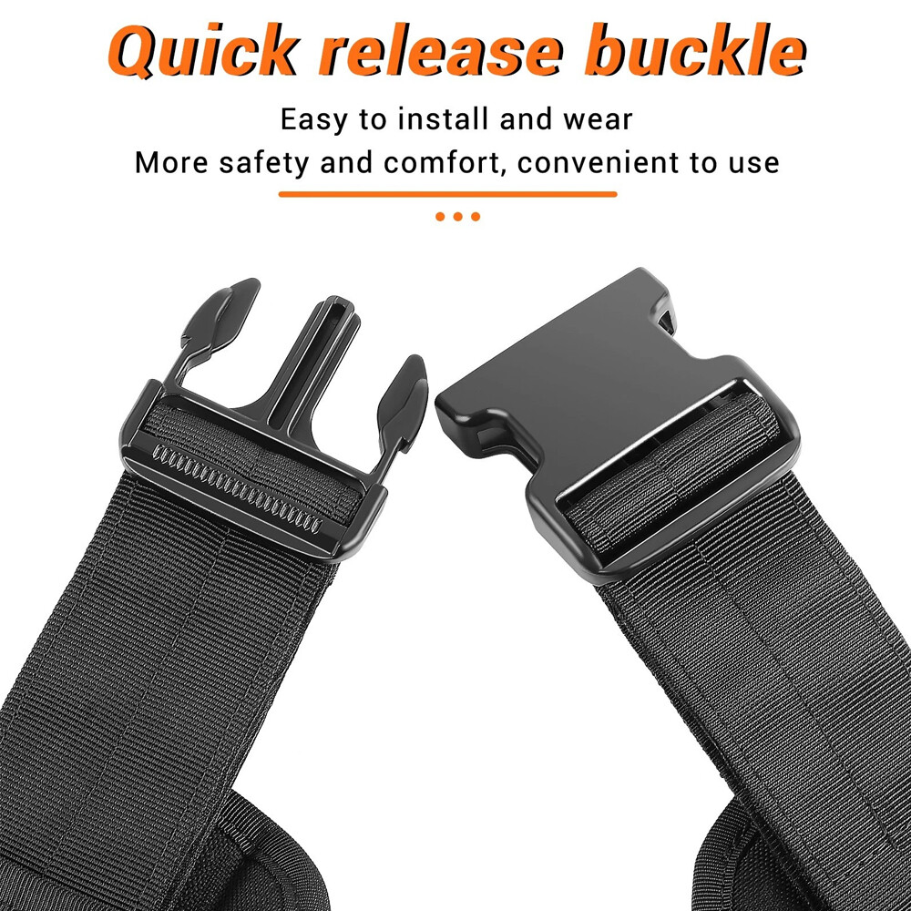 Tactical Molle Waist Belt Multifunctional Padded Patrol Belt Battle Waist Belt