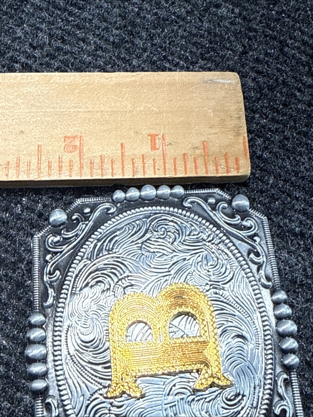 NEW INITIAL  » B  » RODEO BIG COWBOY WESTERN BELT BUCKLE