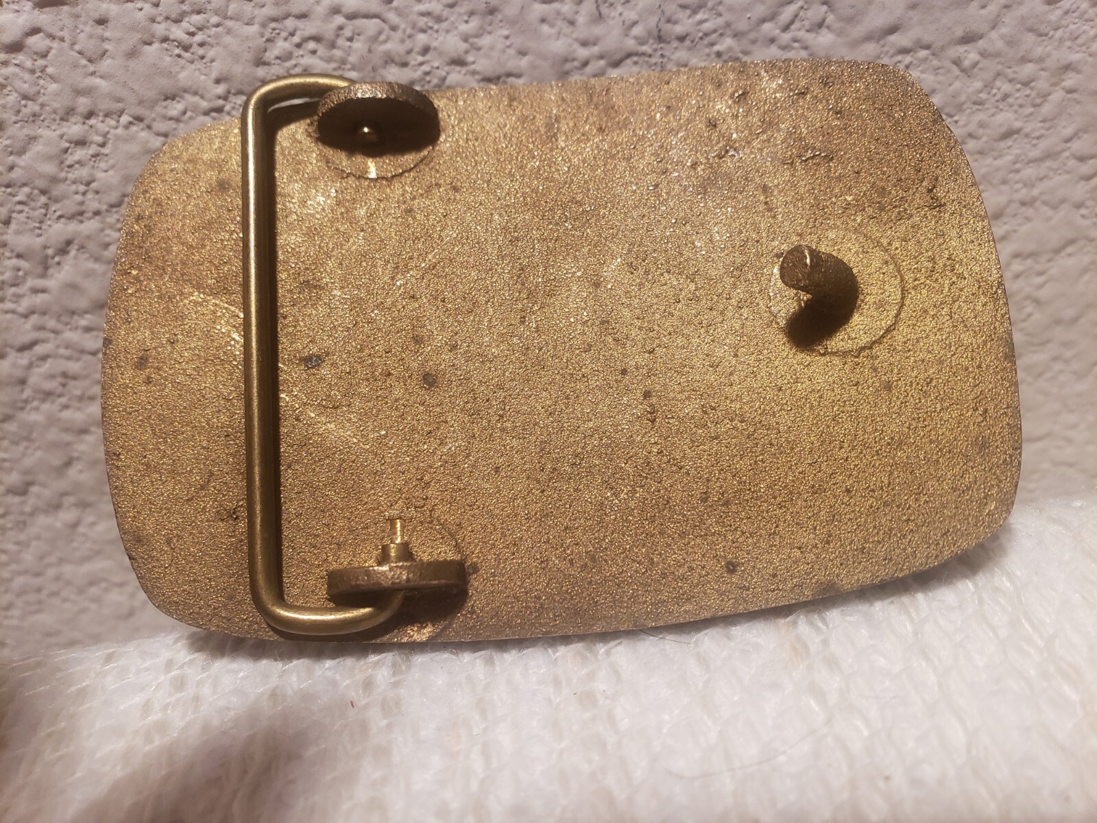 American Mud Williston Basin Advertising Oil Field Belt Buckle Brass