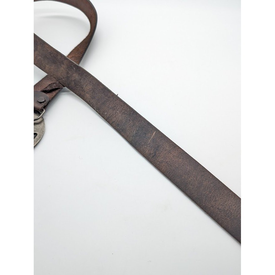 Levi&rsquo;s Leather Belt Mens Size 46 48 Independent Cross Buckle Removable Skatboard