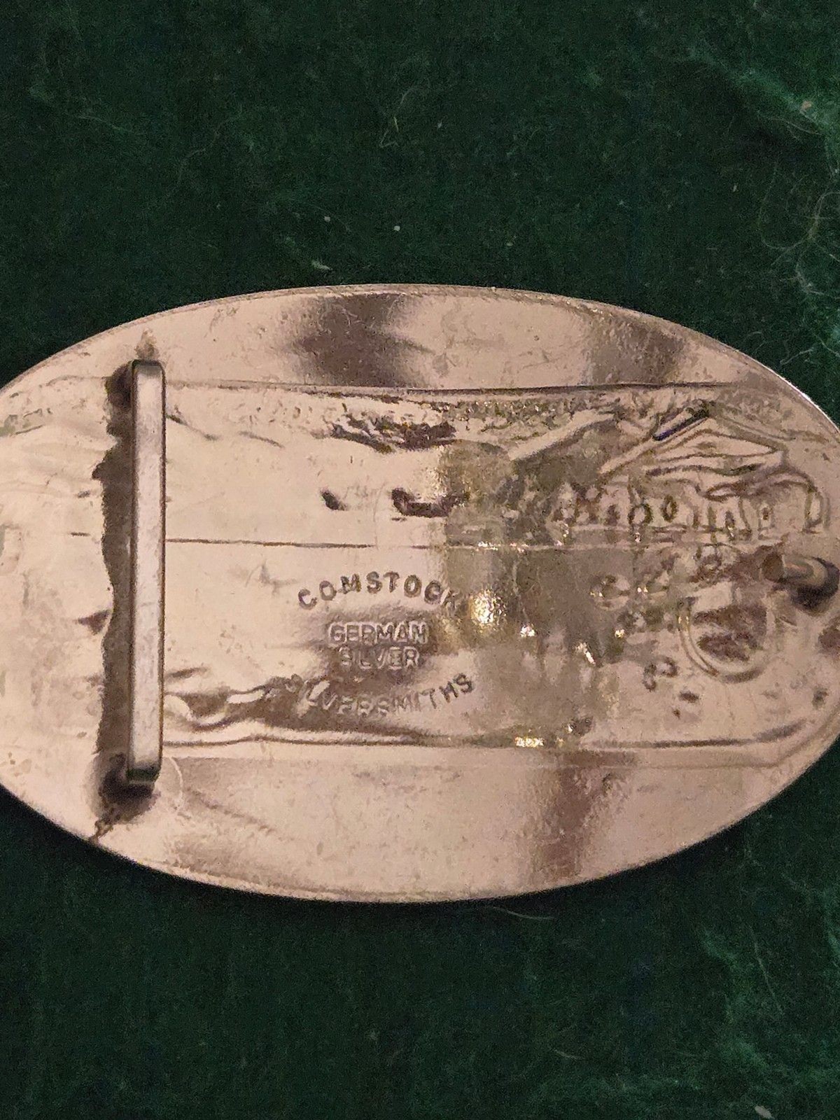 Vintage P.PL.B.R German Silver Belt Buckle (O-17)